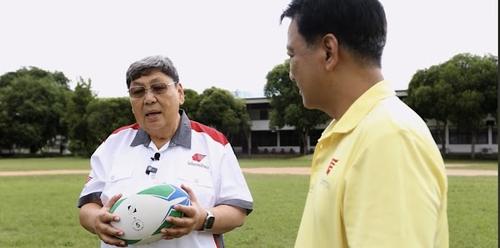 Supporting the girls’ rugby team, Rajaprajanugroh 56 School, Nan