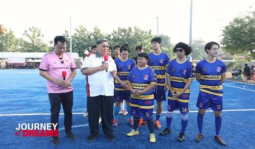 Football clinic & the “Board of Happiness”, Ang Thong