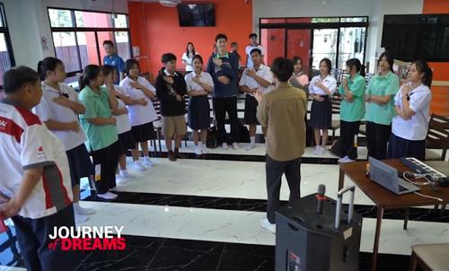 Football clinic & the “Board of Happiness”, Ang Thong